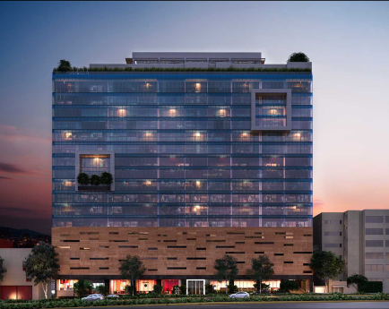 Vista moderna del edificio